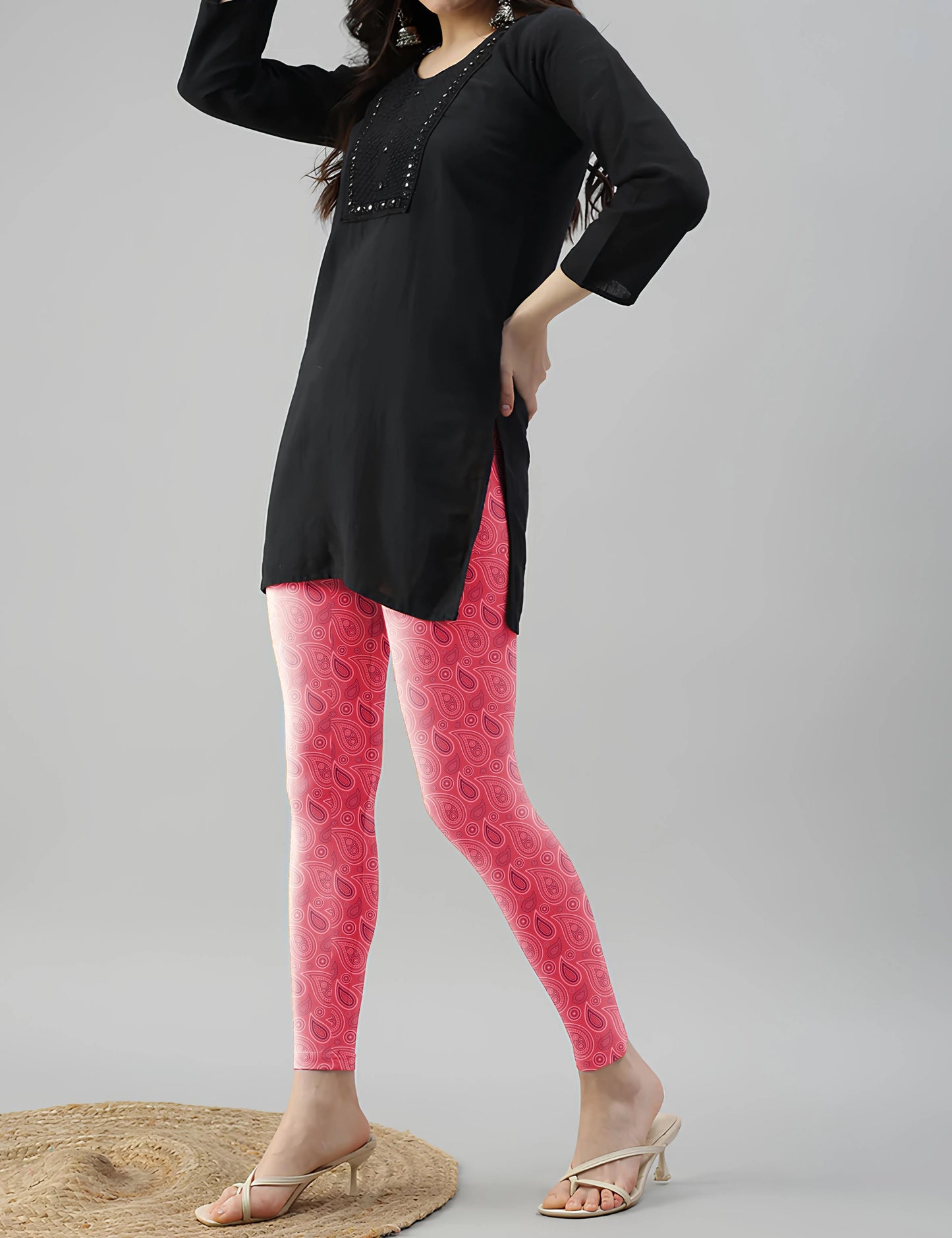 Traditional Paisley pattern pink