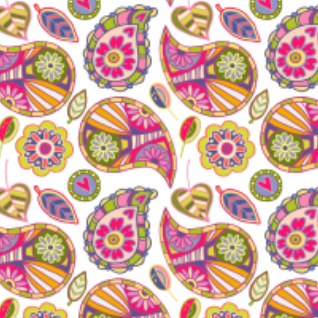 Paisley design colourful