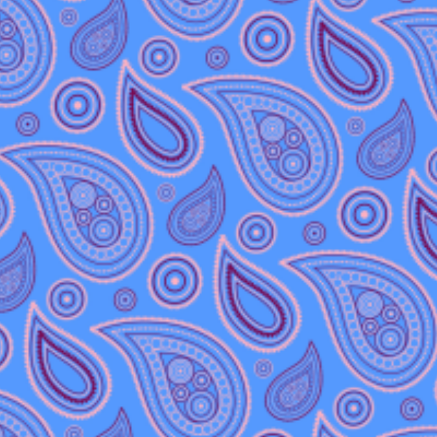 Traditional paisley pattern_blue